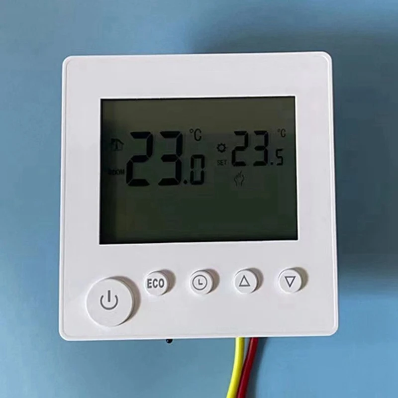 AC95V-240V Electric Floor Heating Thermostat House Room Thermostat Temperature Controller Digital LCD Display