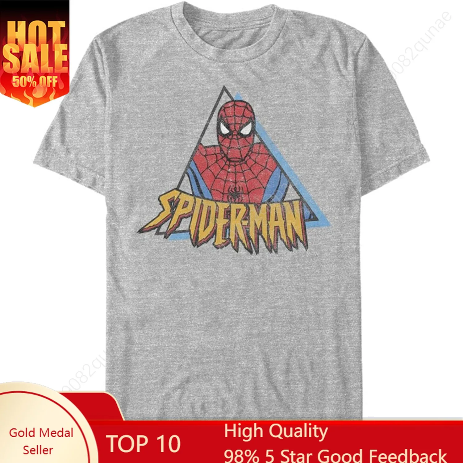 

Marvel Mens Spiderman Triangle Mens T-Shirt