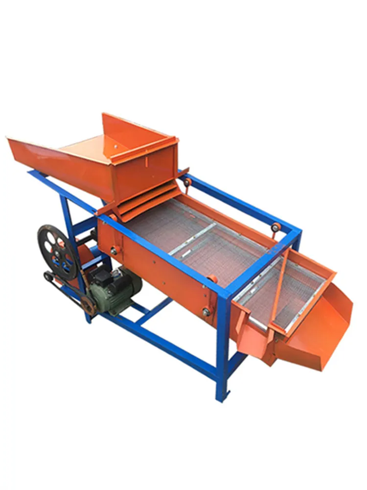 Small Medium And Large Grain Screening Machine Vibration Corn Soybean Wheat Rapeseed Rice Vibrating Screener Sieve Grain Cleaner