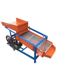 Small Medium And Large Grain Screening Machine Vibration Corn Soybean Wheat Rapeseed Rice Vibrating Screener Sieve Grain Cleaner