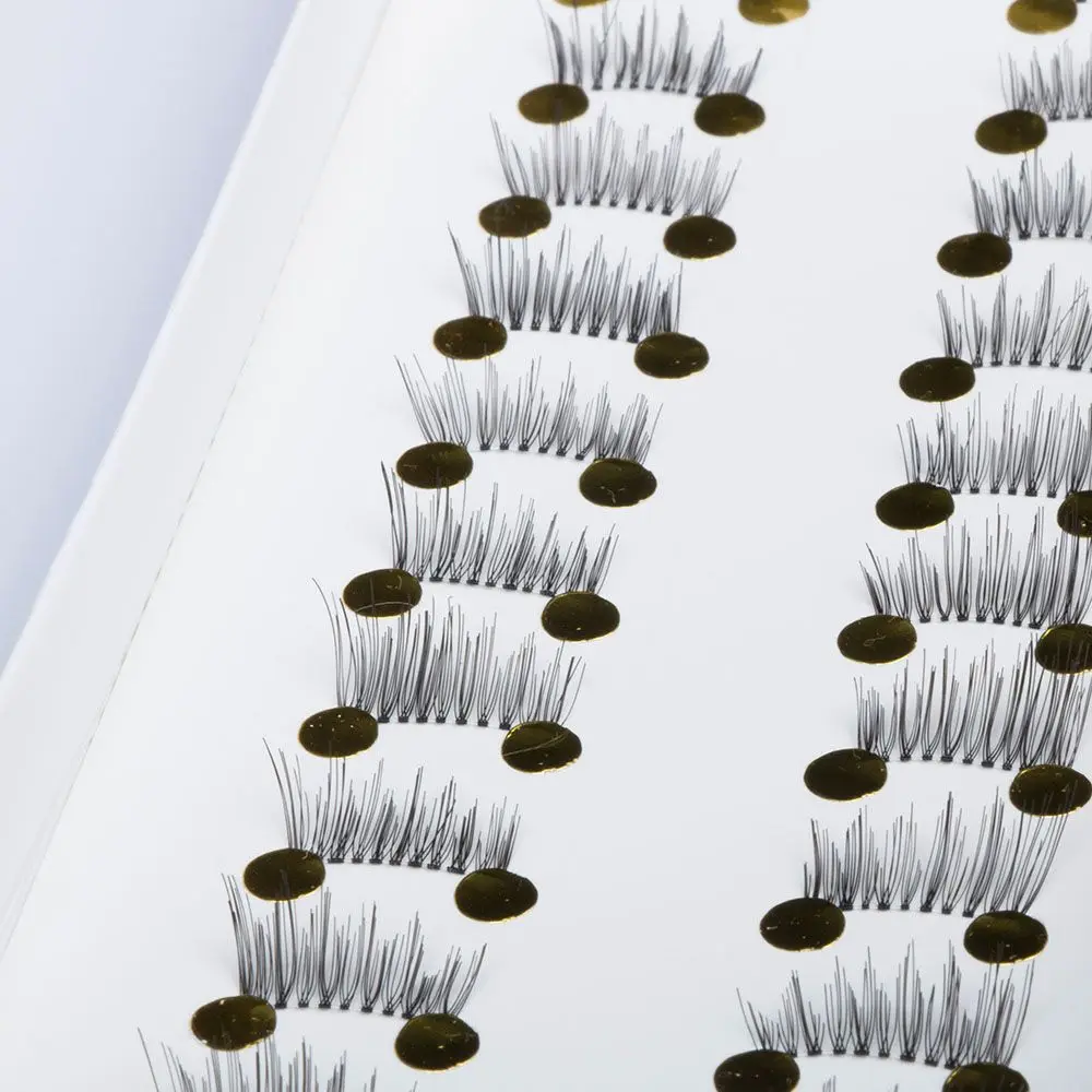 Zwarte valse wimpers Halve hoek Beauty Tools Oogmake-up Natuurlijke nepwimpers