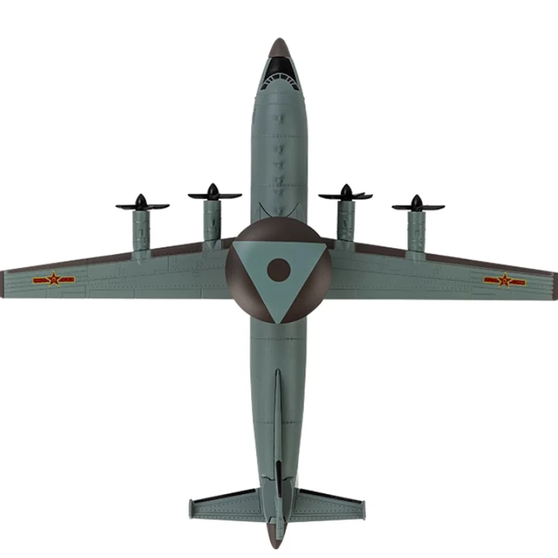 Moulé sous pression 1:200 Échelle Air Police 500 KJ-500 AWACS Alliage Fini Avion Simulation Modèle Souvenir Cadeaux pour Garçon Adulte