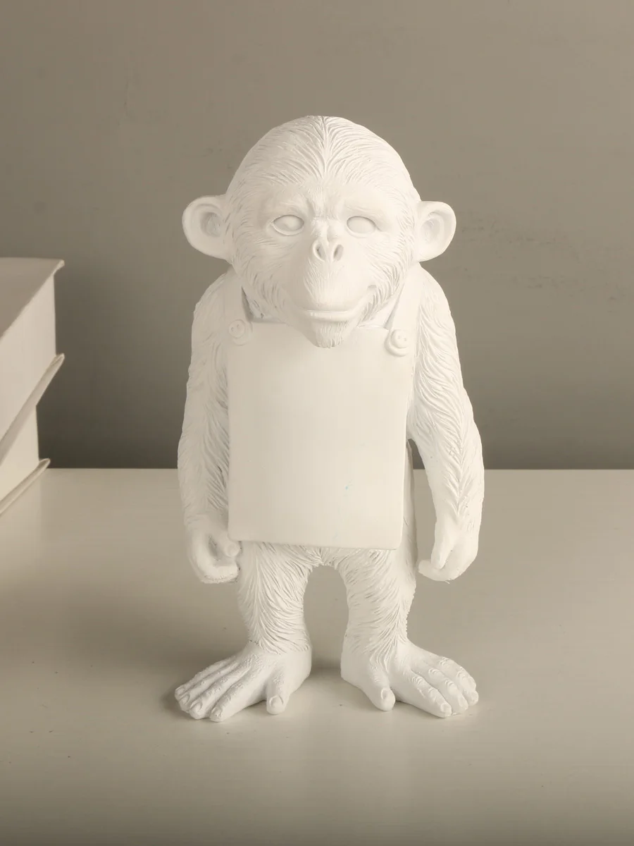 Banksy Monkey Gorilla Harz Statue Skulptur Street Art Handwerk Schreibtisch Figuren für Inneneinrichtung Heimdekoration Zubehör – Detail 2