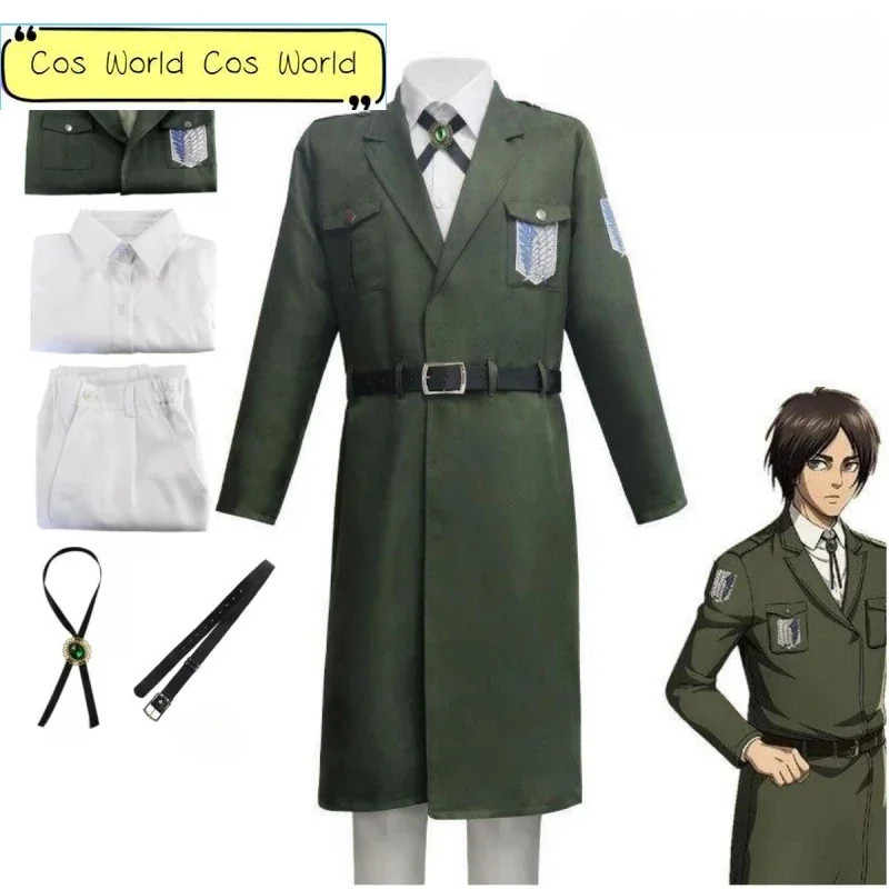 

Attack Titan role-playing clothes for men and women Shingeki No Kyojin Reconnaissance Legionary Green jacket jacket Windbreaker