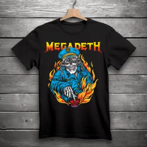 

Футболка Megadeth с металлическим ремешком, черная фотография