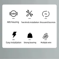 Automatic Drawstring Door Closer, Sliding Door, Office, Bathroom, Bedroom, Household, Simple Silent and Non Punching Door Closer 3