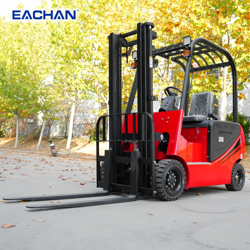 

Free Shipping Electric Forklift 4x4 Warehouses Cargo Handling Electric Forklift Fast Charging 2 Ton New Energy Forklift