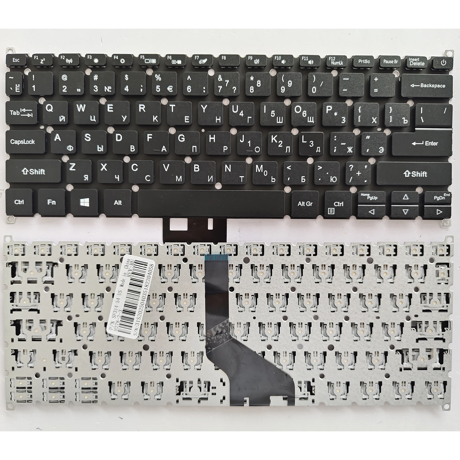 RU Layout for Acer SF313-51 SF314-42 SF314-57 SF314-58 SF314-59 SF514-52 SF514-53 SF514-54 SF514-55 SF514-52T SF514-54G SF514-54