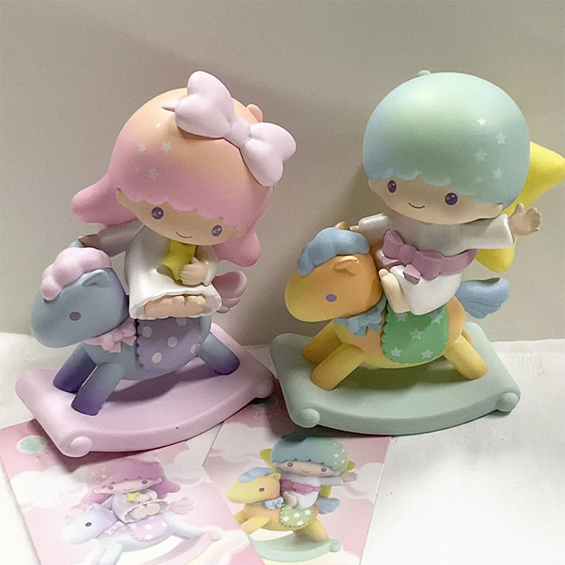 【TZUVELY x LITTLE TWIN STARS】 Lala /kiki Kawaii Little Twin Star Anime Figures Little Twin Star LaLa KiKi