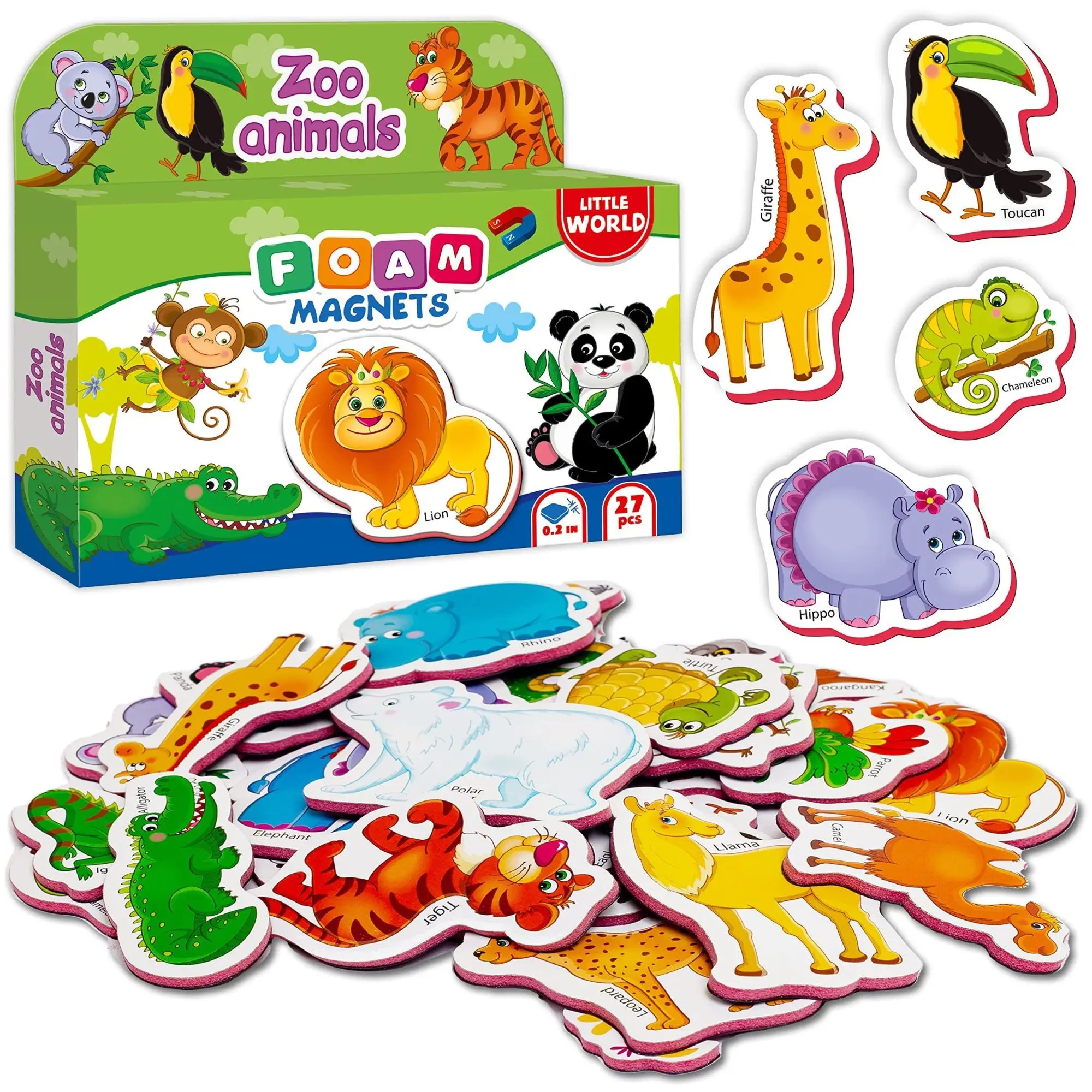 

27 Fridge Magnets for Toddlers Refrigerator Magnets for Toddlers from 3 yo Animal Baby Magnets