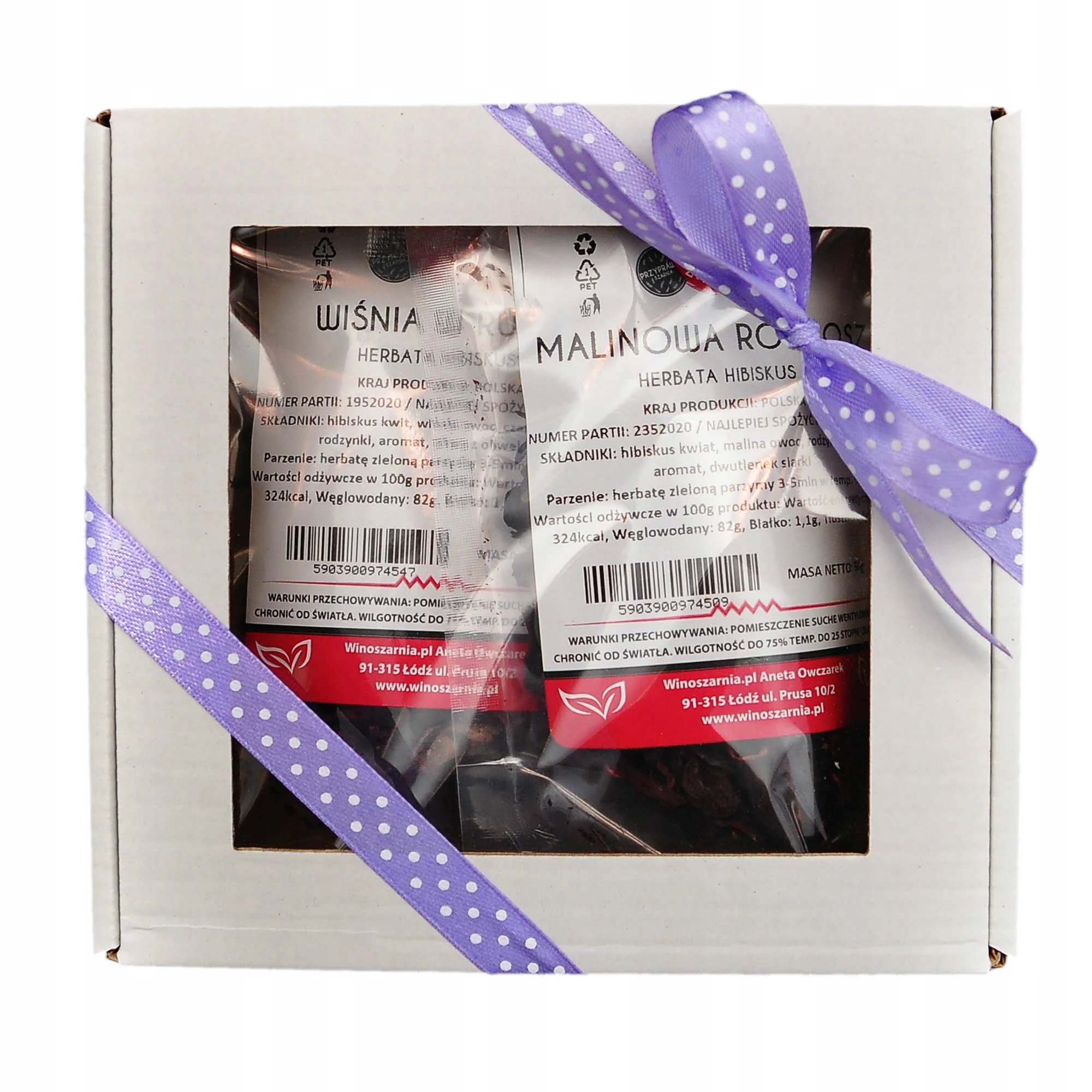 Herbata Owocowa Zestaw Herbat - 2x50g na prezent