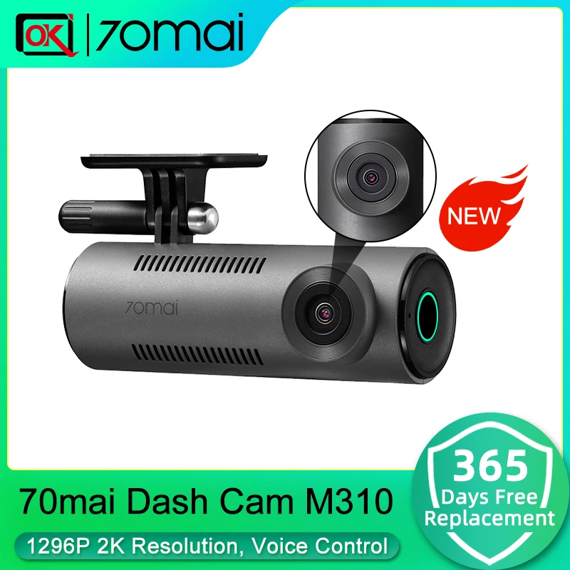 2024 New 70mai Dash Cam M310 New 1296P Night Vision F2.0 Aperture 70mai M310 Car DVR 24H Parking Monitor WIFI & App Control