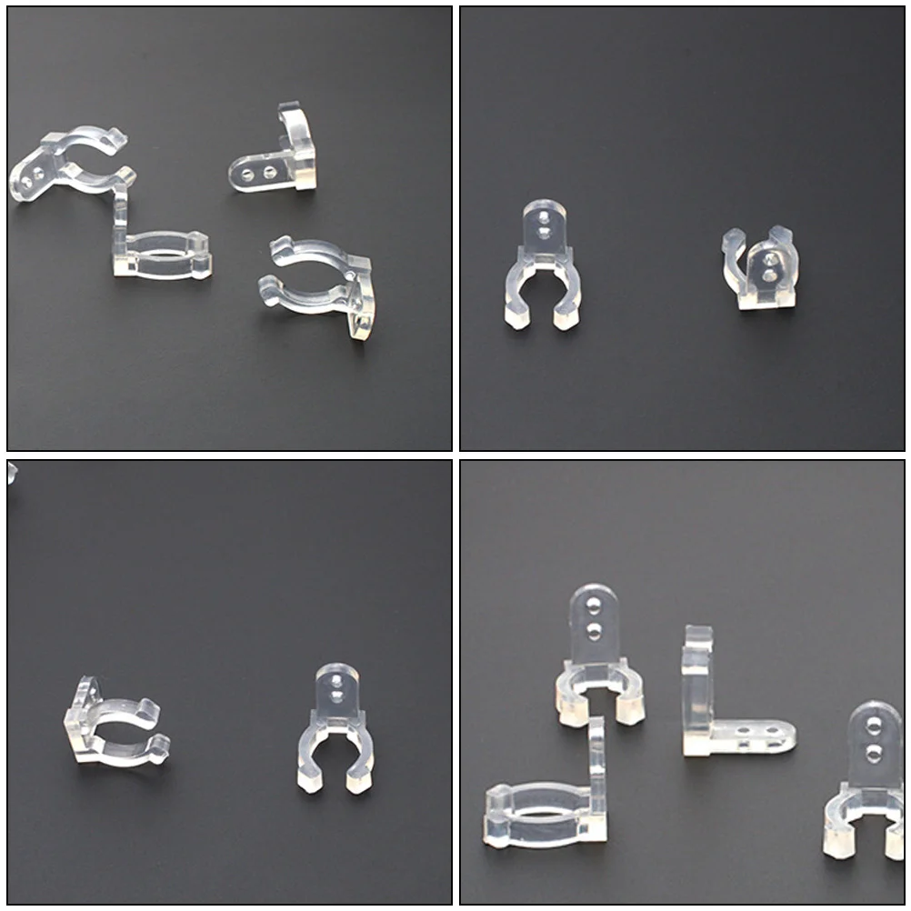 

200Pcs Plastic LED Rope Light Clips Mounting Holder Strong Durable Acid Resistant for Outdoor Indoor Cable Wire Fixing