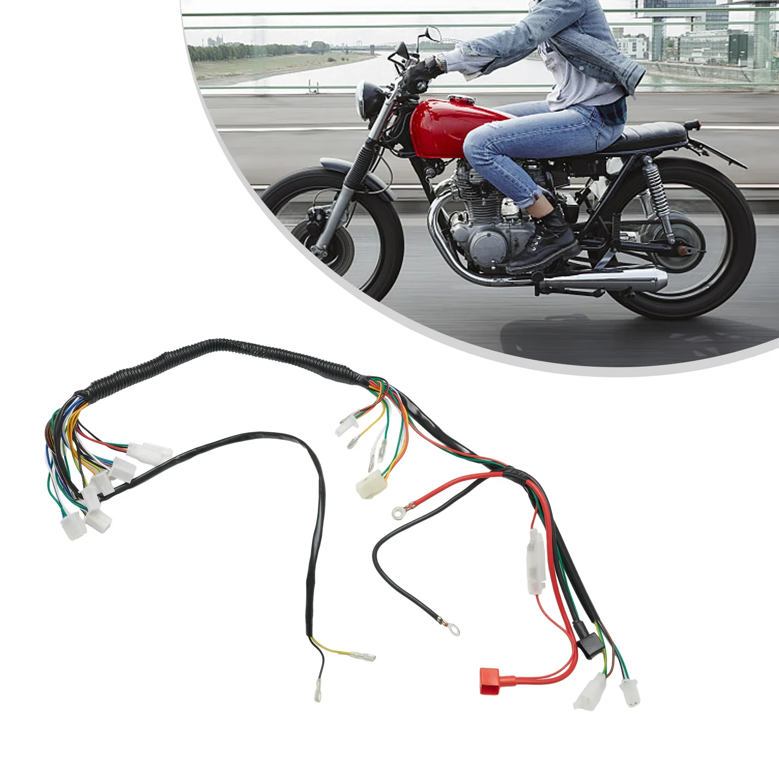 Quad Wire Harness Premium Electric Wiring Harness For ATV UTV Quad 4-Wheeler 50/70/90/110/125cc Motorcycle Electronics Accessory