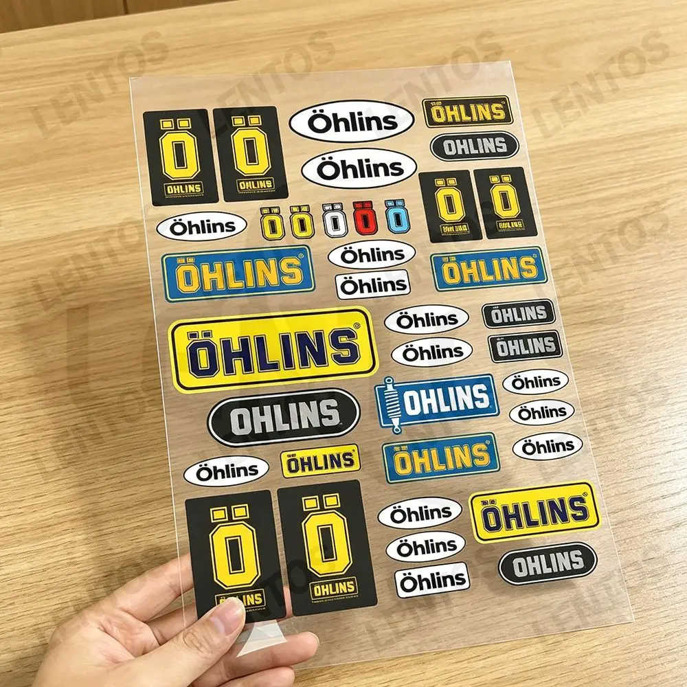 For Ohlins Reflective motorcycle stickers, 3M safety warning at night in the dark scooter helmets