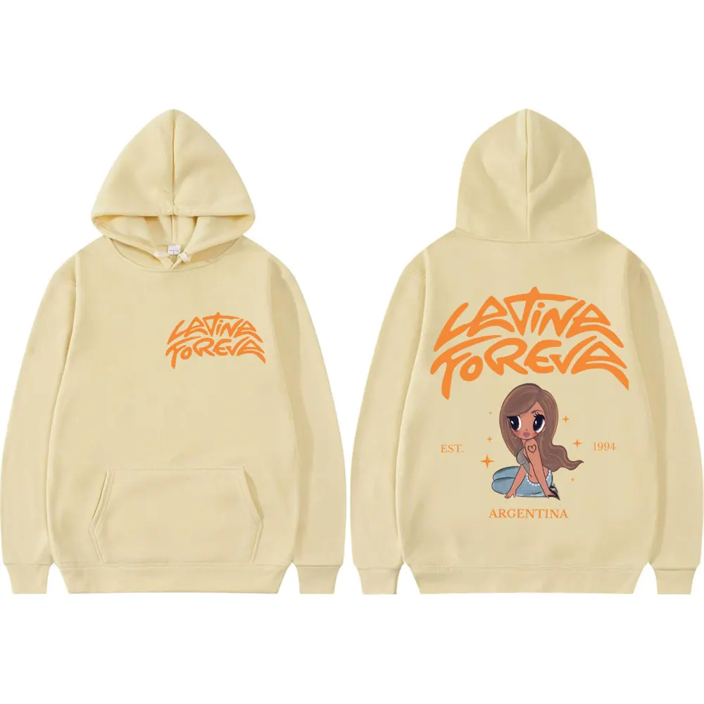 Singer Karol G Tropicoqueta 2025 New Album Cartoon Hoodie Harajuku Y2k Aesthetic Sweatshirt Men Women Fashion Hip Hop Pullovers