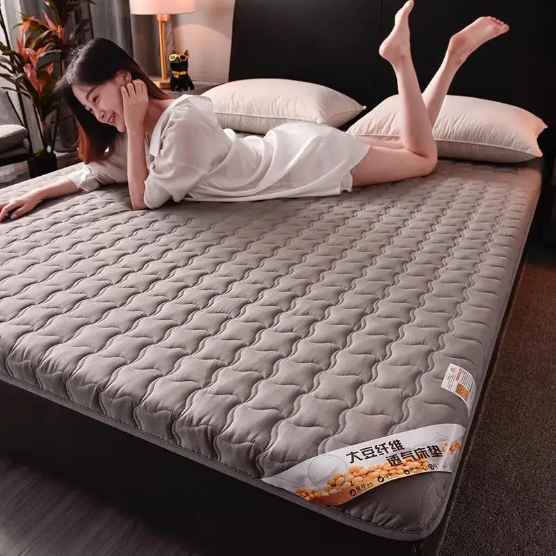 Colchón de esponja de algodón para dormitorio, cama King, sábanas para dormir, Tatami individual, almohadilla para el suelo