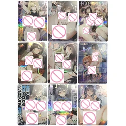 Anime Sexy Nude Card refrying Color Flash Card Naked Beauty Card Cartoon Big Chested Beauty Meat Stick insert 63*88mm