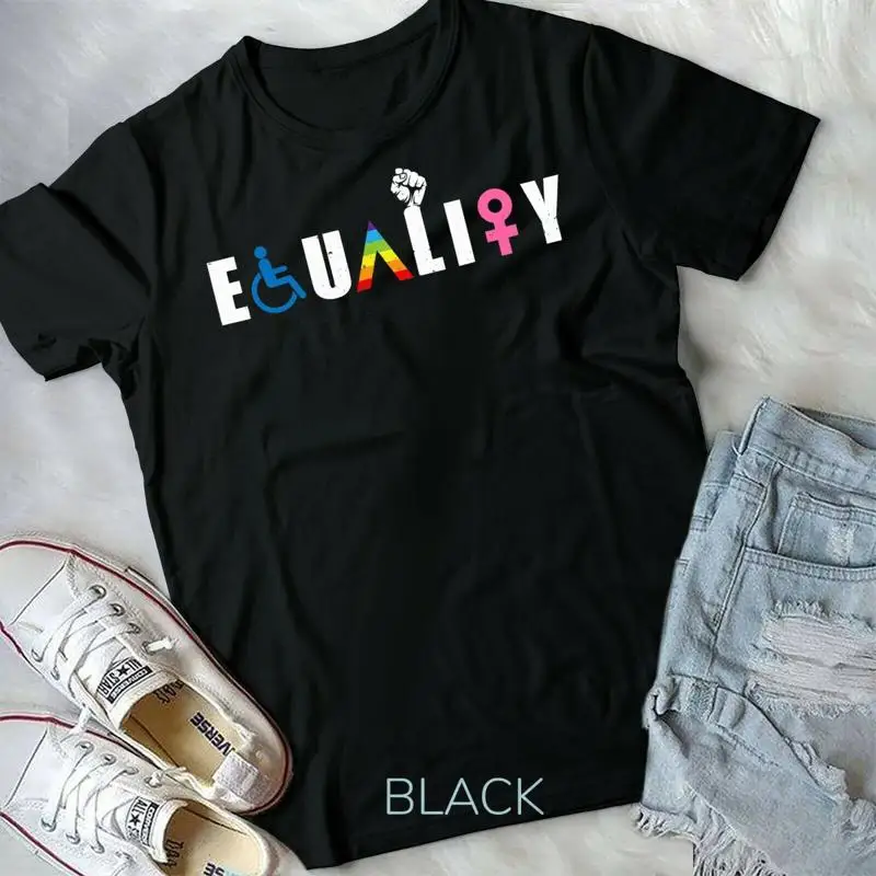 

Equality LGBT Q Gay Pride Flag Proud Ally Rainbow Fist Unisex Youth T shirt