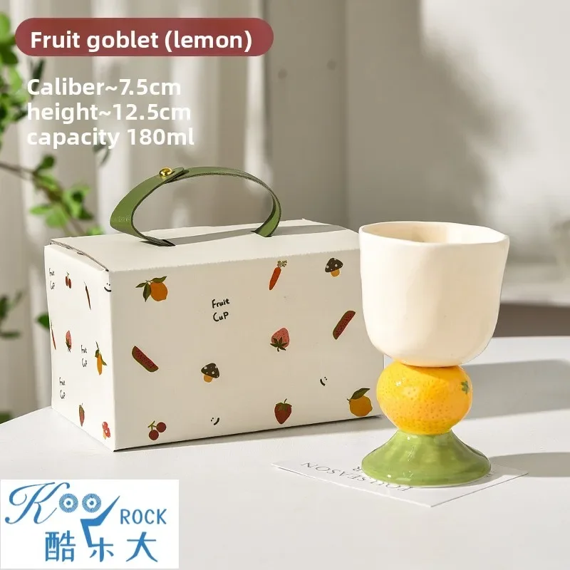 

Набор керамических чашек с ручной росписью: бокалы для вина Etrog на 180 мл — арбузные/клубничные десертные бокалы для кофе и сладкого ухода