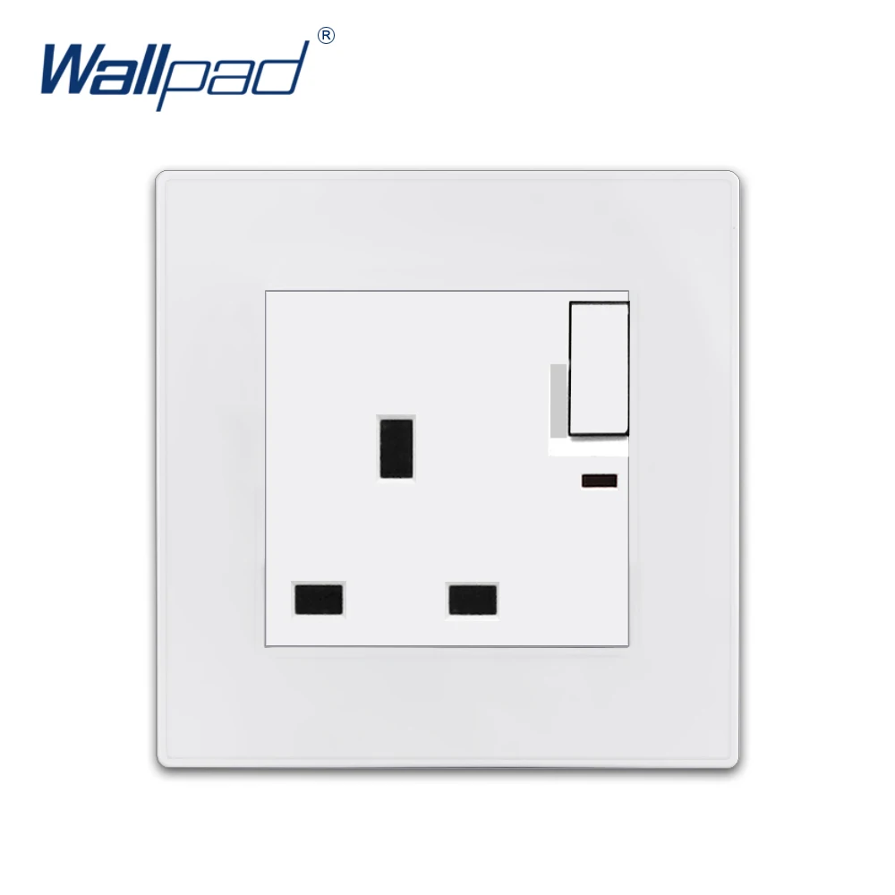 13a uk Standard-Steckdose mit ledfirst proof weißer Kunststoff platte britische Steckdose ce ukca zertifiziert