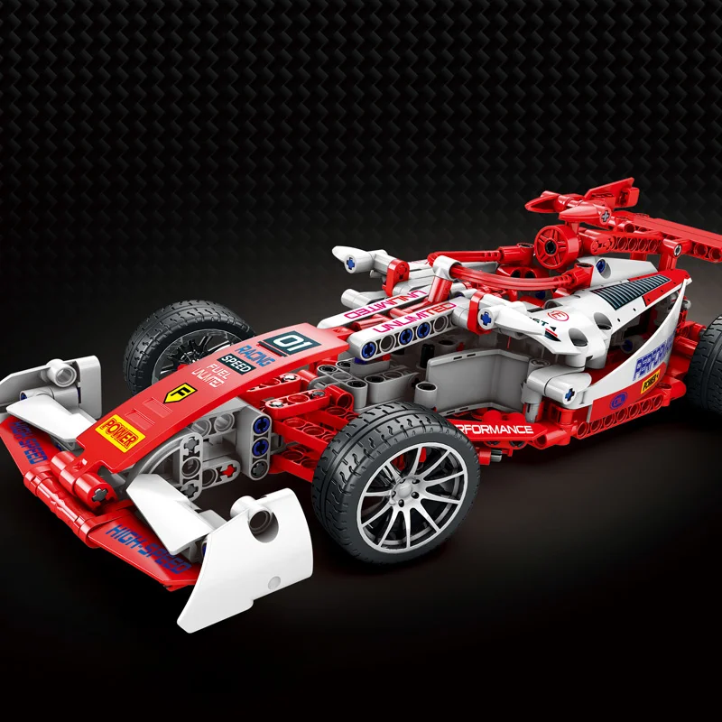 456 Pcs Technical Super Racing Car Model Building Blocks Automobile Pull Back Vehicle Bricks Toys