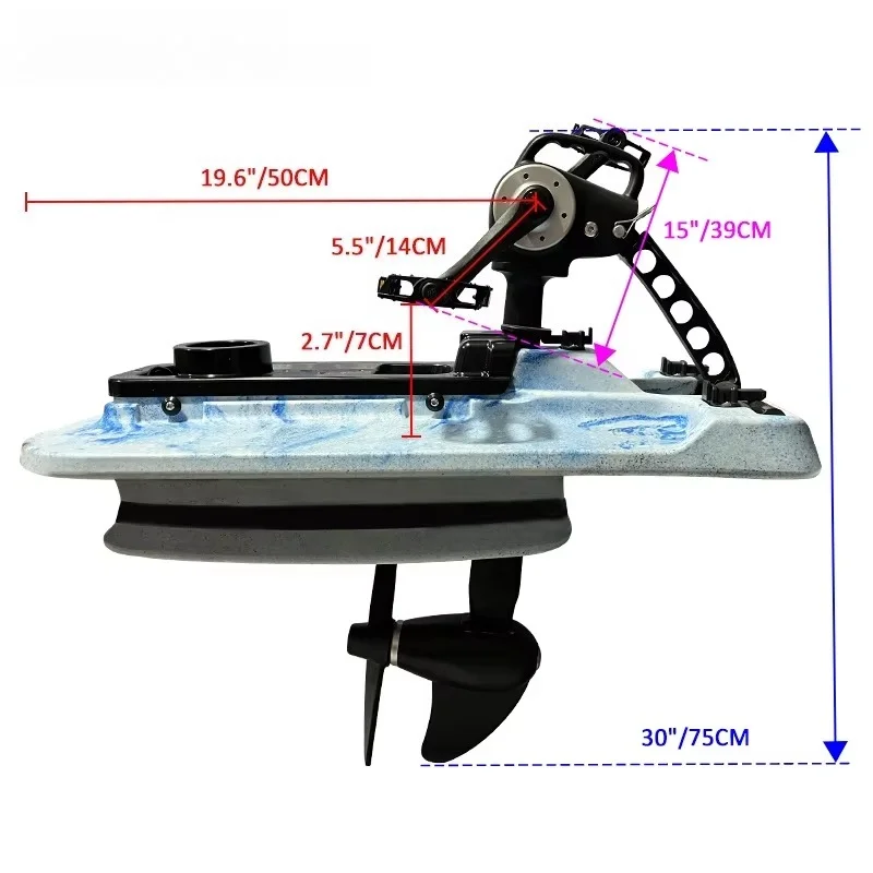 A flap pedal system for fishing kayaks Pedal drive Foot pedal drive system Power supply