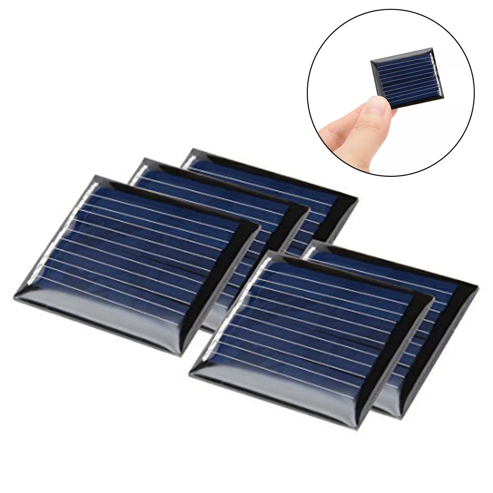 5Pcs 2V 55mA Poly Mini Solar Cell Panel Module DIY For Light Toy Charger 30x36mm Solar Light Battery Power Charge Module image 4