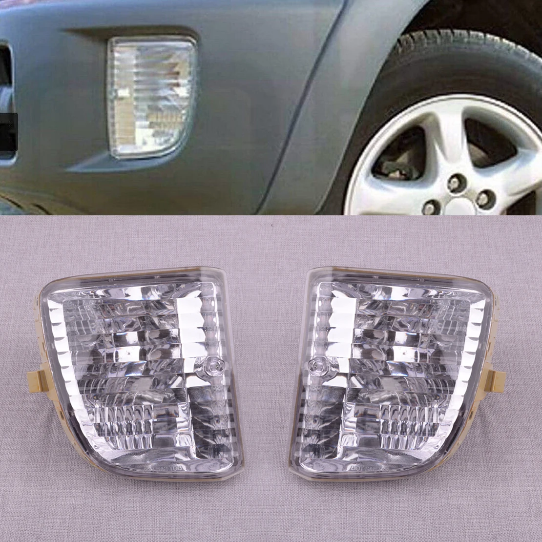 

Комплект (1 пара) передних противотуманных фар и указателей поворота (левый и правый) для Toyota RAV4 2001-2003 годов