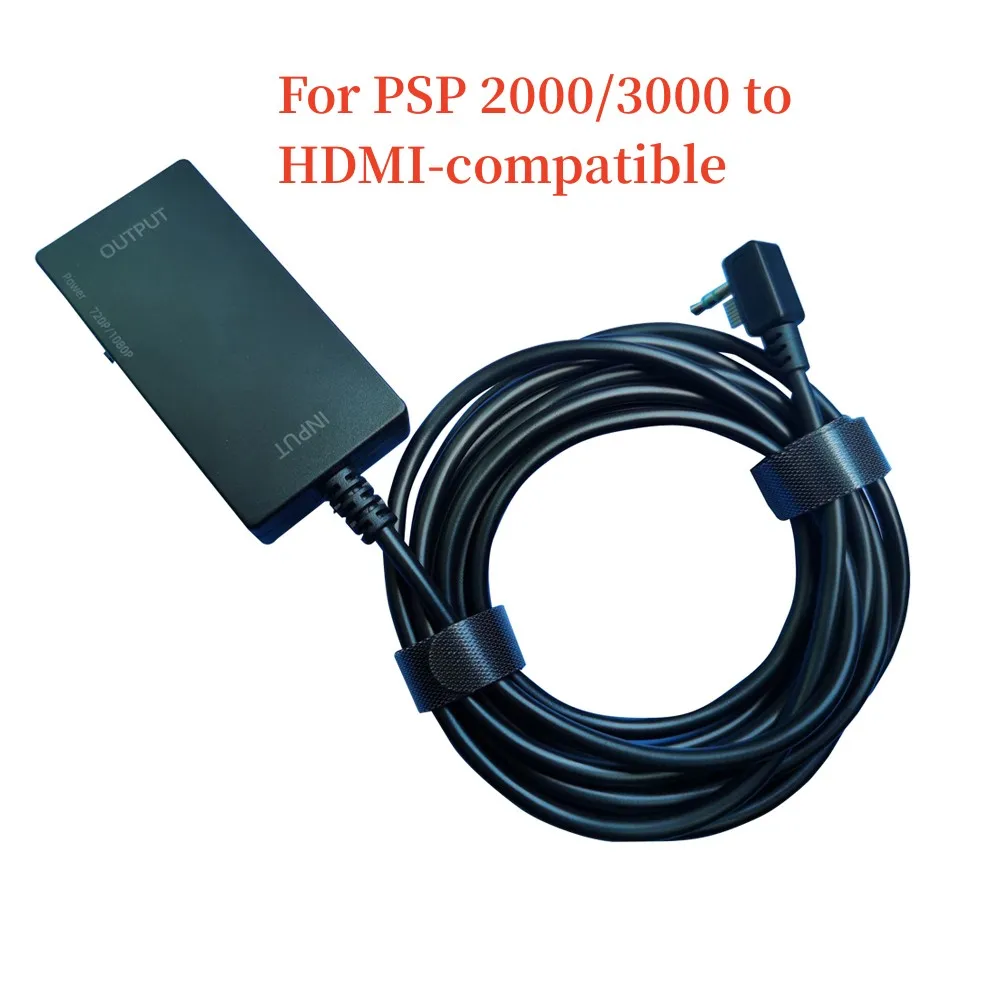 

50 шт. 3 м HDMI-совместимый кабель-преобразователь для PSP 2000/3000-HDMI-совместимый кабель-адаптер HDTV