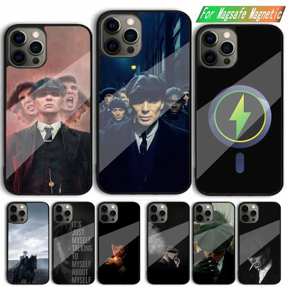 Thomas Shelby Peaky Blinders Phone Case For iPhone 15,14,13,12,11,Plus,Pro,Max Mini Magsafe Magnetic Wireless Charging