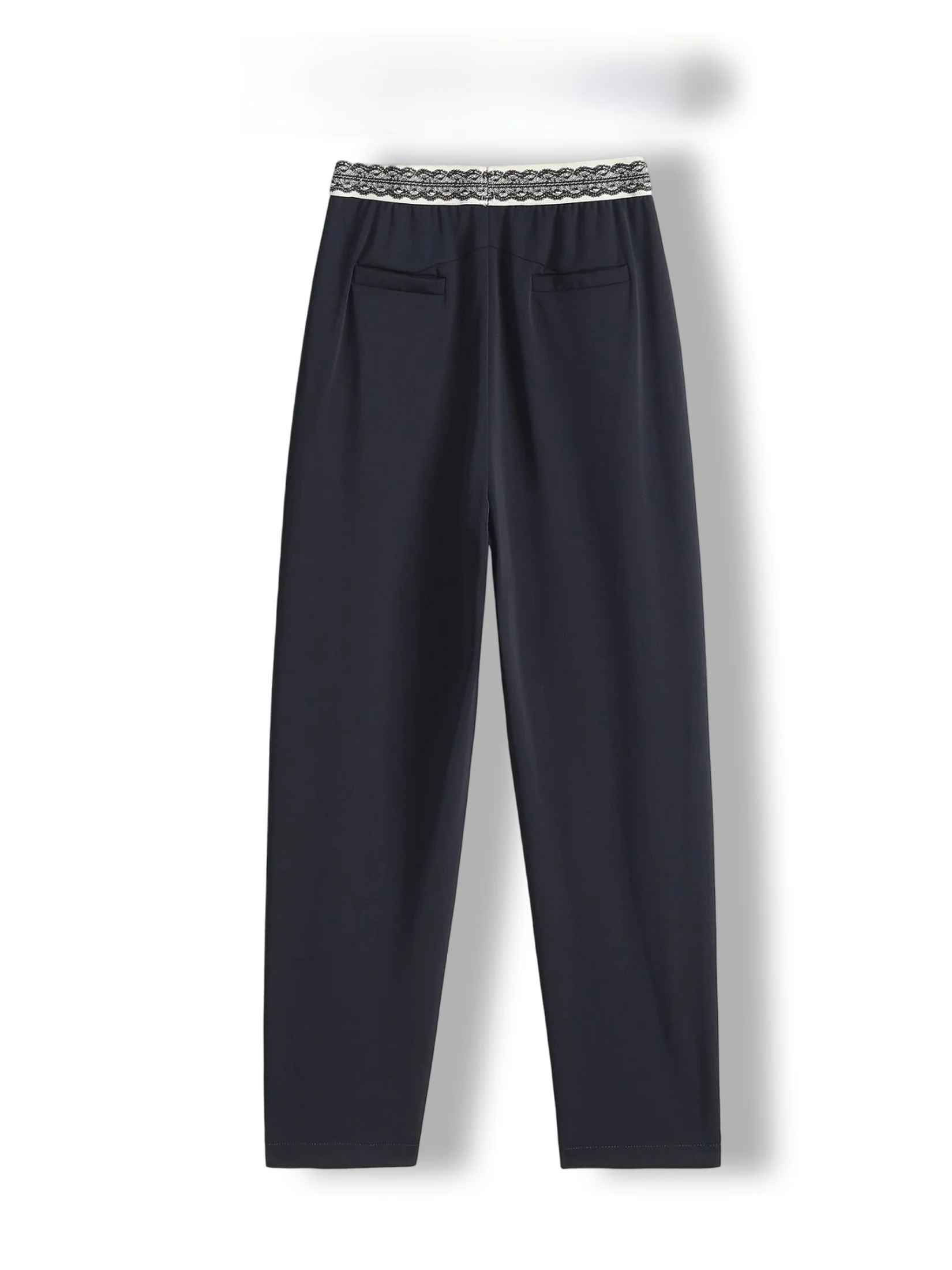 High Quality Casual Pants Women's Harem Pants Lace Waist Smooth Breathable Silky Loose Fit Long Pants Summer Season