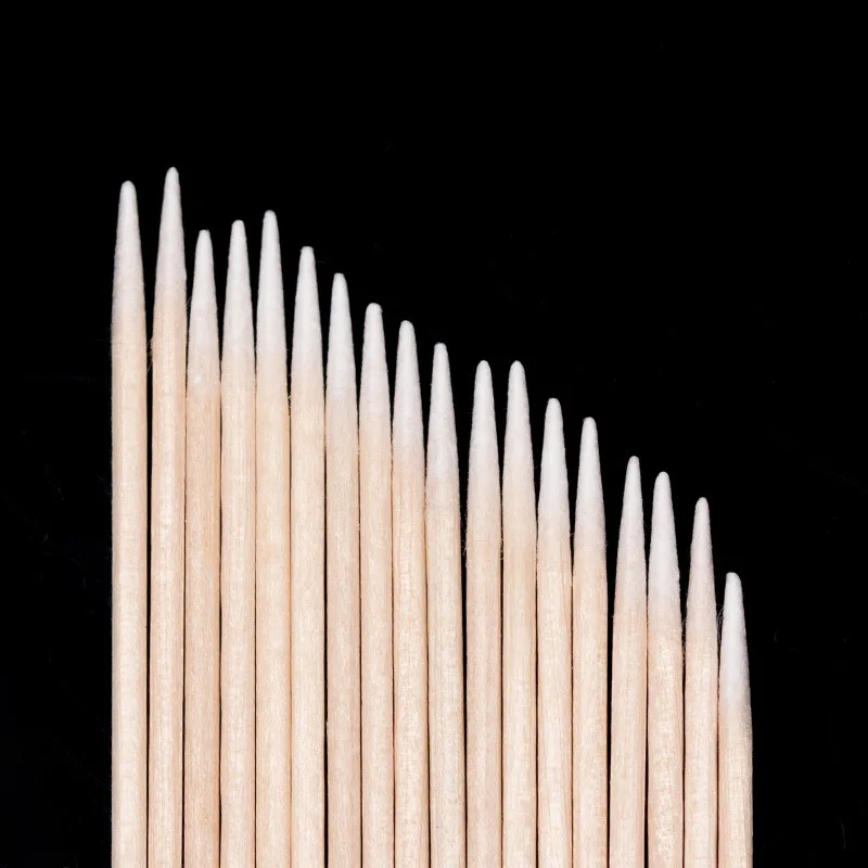 Pointy Tip Cotton Swab for Manicure Nail Art Tool Embroidered Tattoo Swab Eyebrow Tattooing Tool Thin Cotton Swab For Cleaning