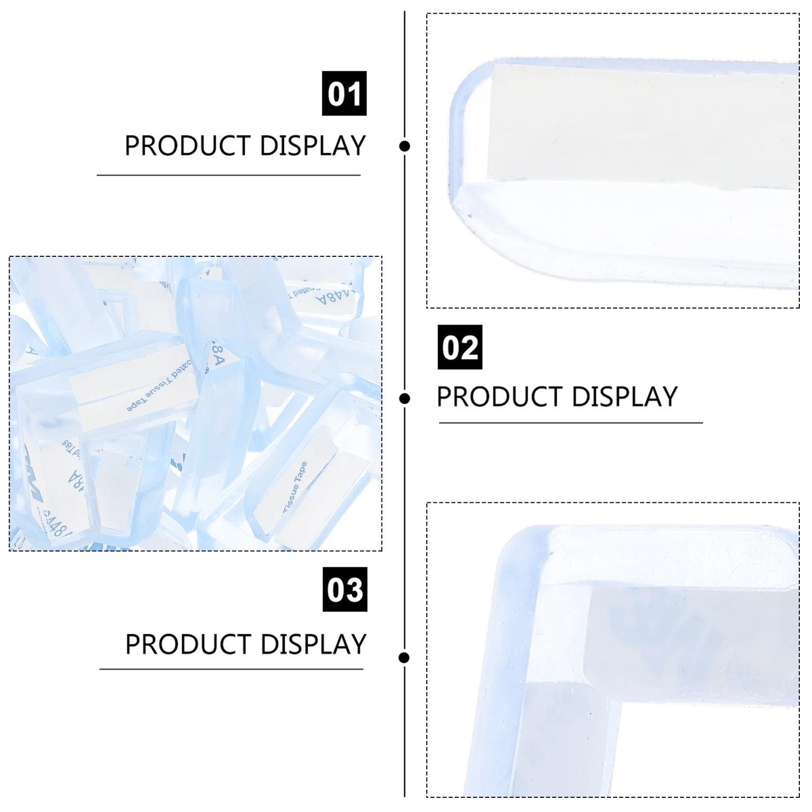 

20 шт. силиконовых защитных уголков для мебели, защита от ударов для детей, бамперы для столов, защитные уголки для мебели, бамперы для столов