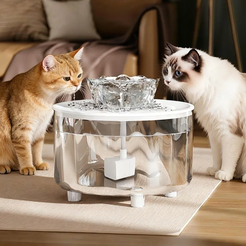 

Automatic Cat Water Fountain USB Powered Electric Dog Drinking Bowl Detachable Large Capacity Cat Drink Bowl Water Filter