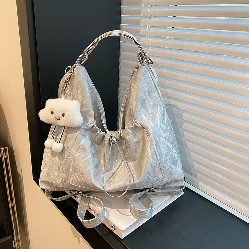 

Женская вместительная сумка через плечо, сумка-тоут, многофункциональная сумка-кроссбоди, городская, простая...