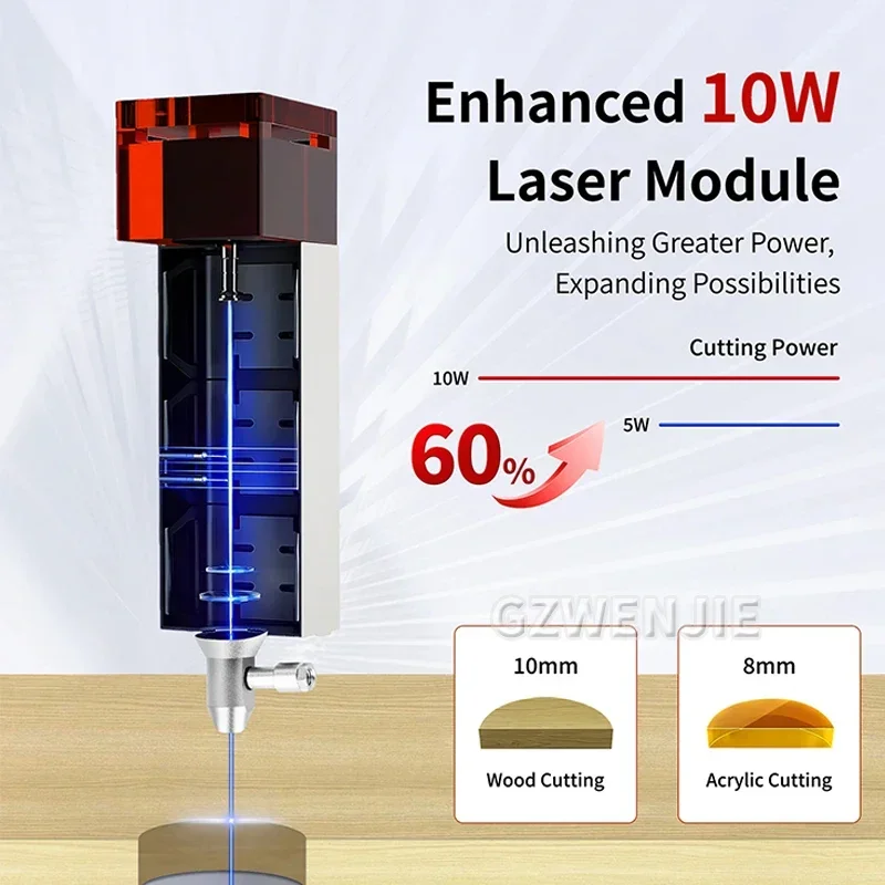 Taglierina per incisore laser da tavolo per principianti 3000MM/Min CNC KIT fai da te Telefono Collegare la macchina per incisione su metallo per la lavorazione del legno