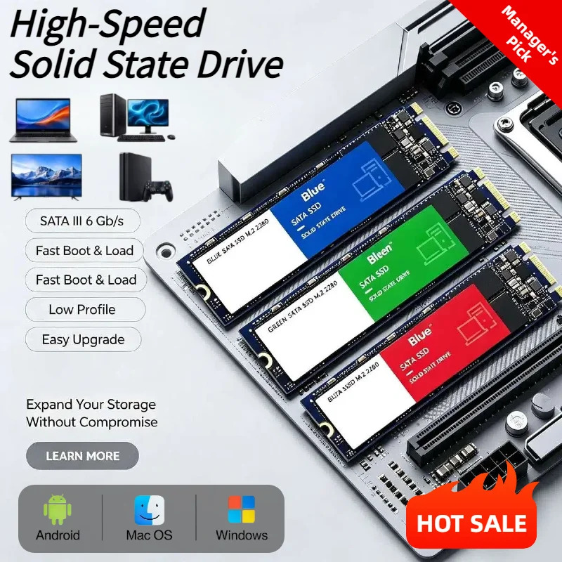 Desktop Laptop PC 2026 New M.2 NVMe SSD 1TB High Speed Internal Solid State Drive Hard Disk For Computer Upgrade Pro Core Ultra