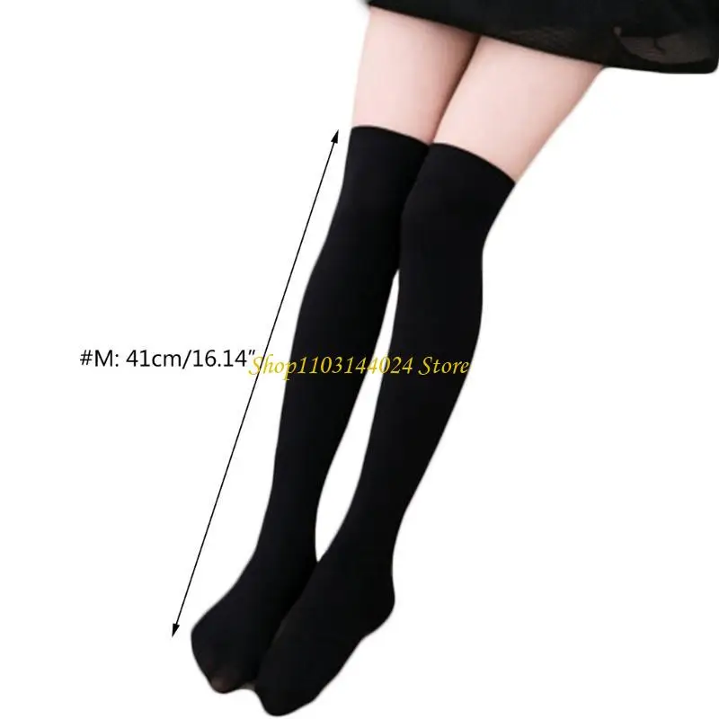 N5KE أطفال بنات الخريف جوارب أنبوبية طويلة مشرق الحلو لون الحلوى الطفل الأميرة الفخذ