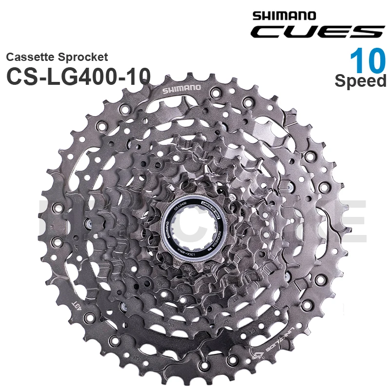 SHIMANO CUES U6000 LINKGLIDE Cassette Sprocket CS-LG400-10 10-speed Original Parts