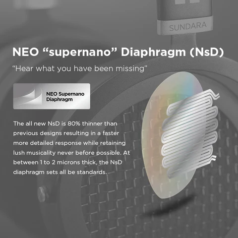 Наушники HIFIMAN SUNDARA черные - высококачественный звук и комфорт — фото товара