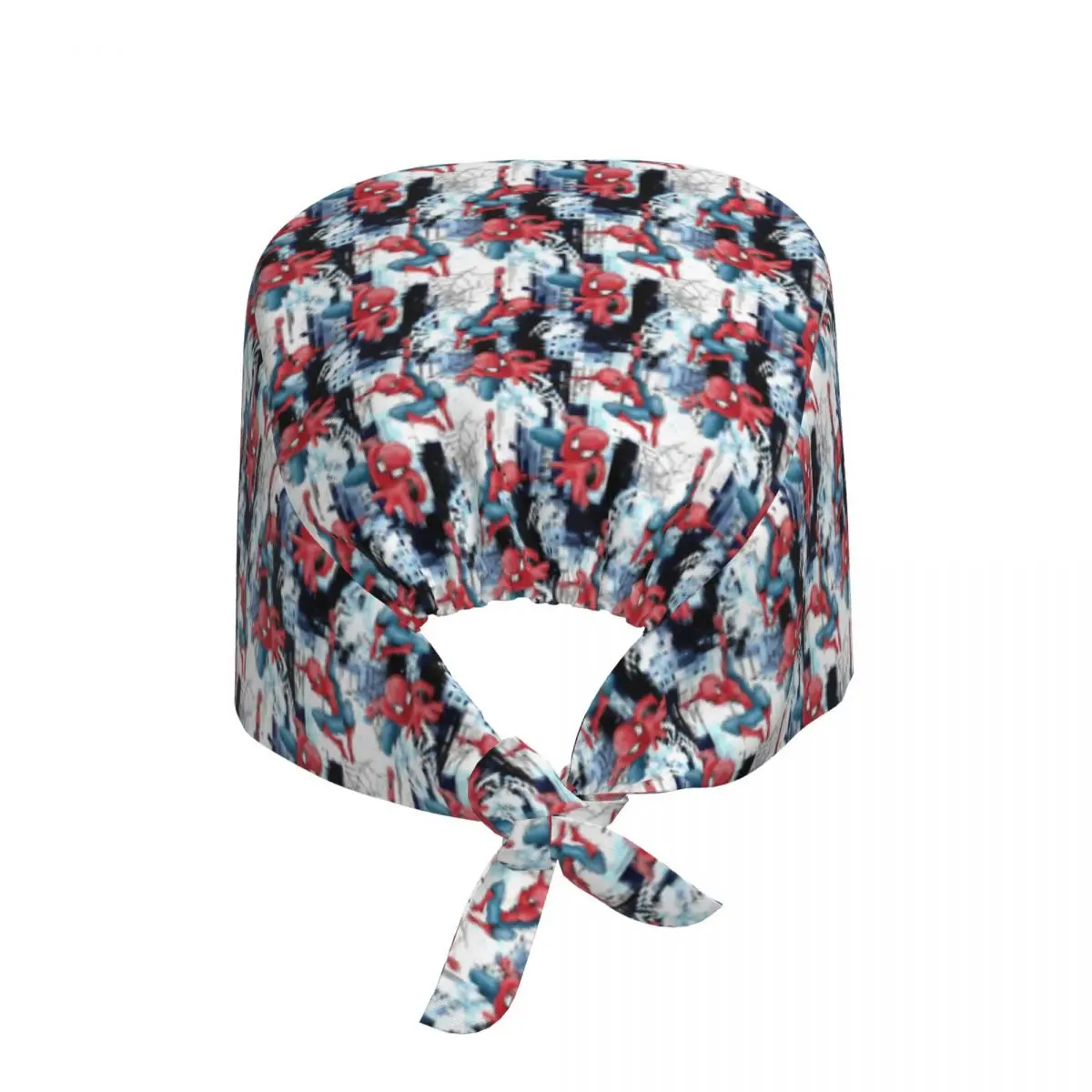 مخصص سبايدرمان أنيمي بطل الموظفين الطبيين الدعك قبعة الرجال النساء الكرتون فيلم الطبيب التمريض قبعة جراحية فرك قبعات