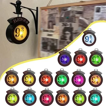 Hot Selling 9 3/4Figure Night Light LED Magic Wall Lamps Platform Hogwartsed 3D Lamp Harries Room Decor Kids Birthday Gift