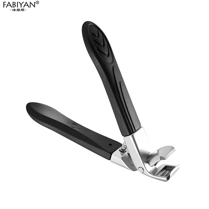 Wide Opening Nail Clipper Curved Blade Stainless Steel ToeNail Cutter Trimmer for Thick Toenails