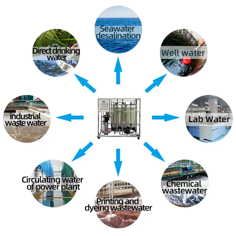 Seawater Desalination System  Machine, High Efficiency RO Water Filter System Desalination Salt Water to Drinking Water