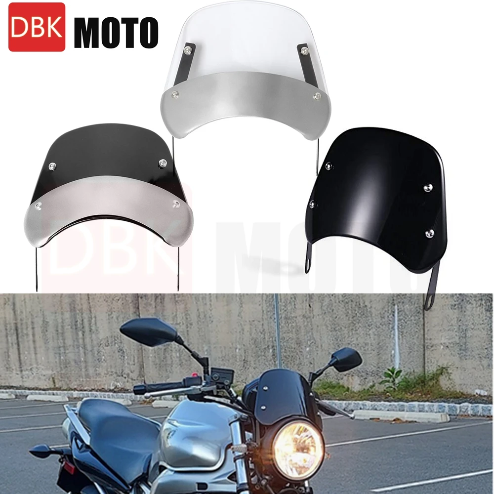 

Универсальный Круглый отражатель ветрового стекла для мотоциклов Honda Kawasaki Suzuki, 5-7 дюймов