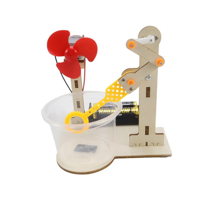 Handgemachte Holzblasenmaschine DIY Kinder Bildung Spielzeug Wissenschaftsexperiment Handkurbel Seifenblasenmaschine Urlaubsgeschenke Schulprojekte