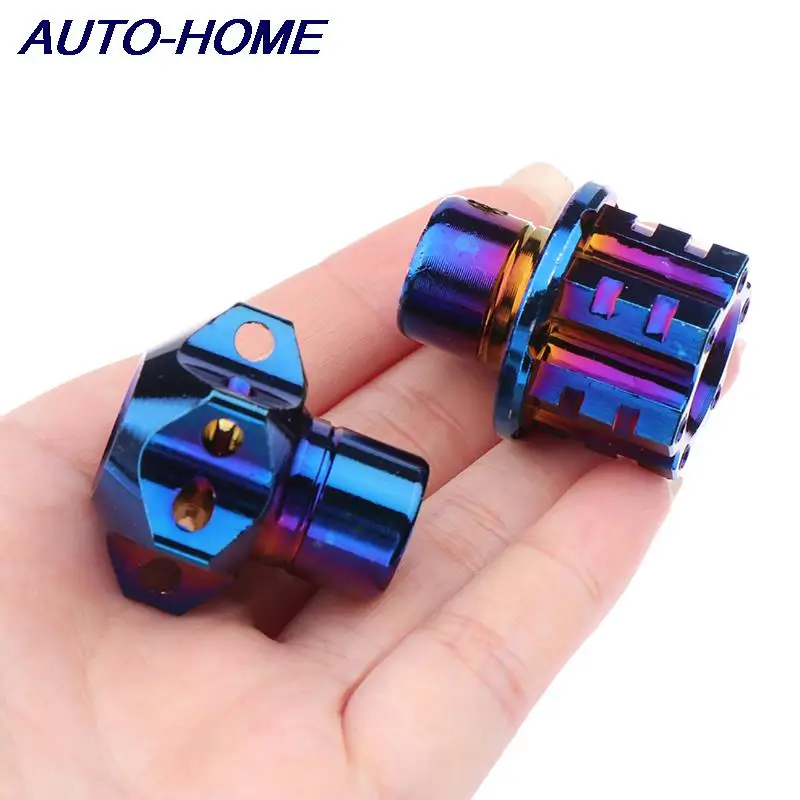 1PC Auto Decoration Accessories Universal CNC Car Motorcycle Key Head Aluminum Alloy Titanium Burn Hexagon Key Bit Tip