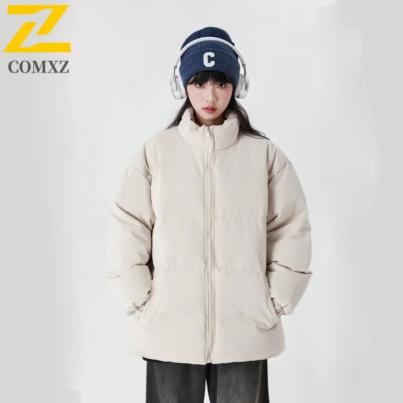 เสื้อโค้ทคอตตอนคอตั้งสองด้าน COMXZ ขายดี เสื้อคลุมผู้ชายสำหรับฤดูหนาว สไตล์ลำลอง บุหนา อุ่น กันหนาว