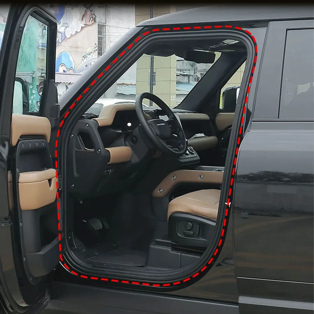 For 2020-2026 Land Rover Defender 110 Door Sealing Strips, Defender 90/130 L663 A-pillar Sound Insulation Adhesive Strips